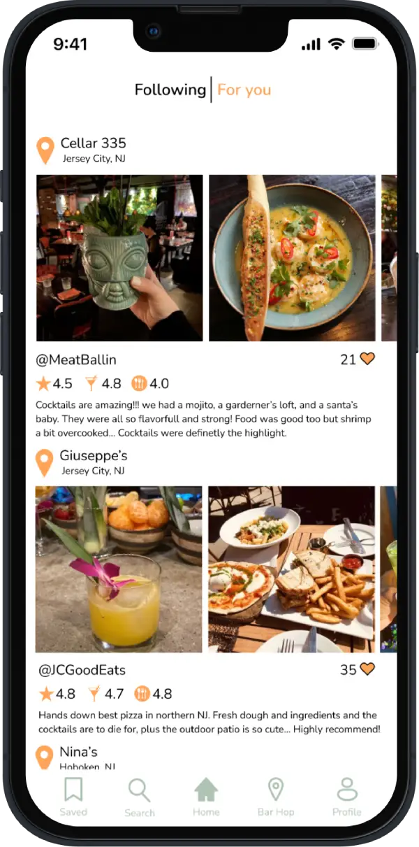 Foreign app screen