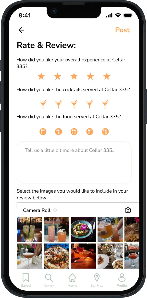 Foreign app screen
