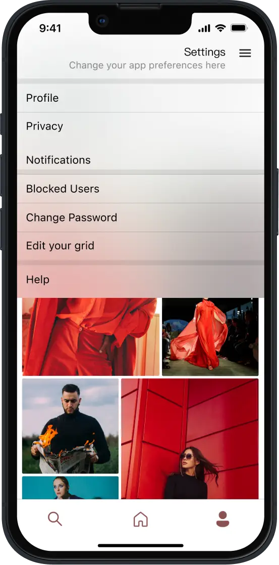 Claimed app screen