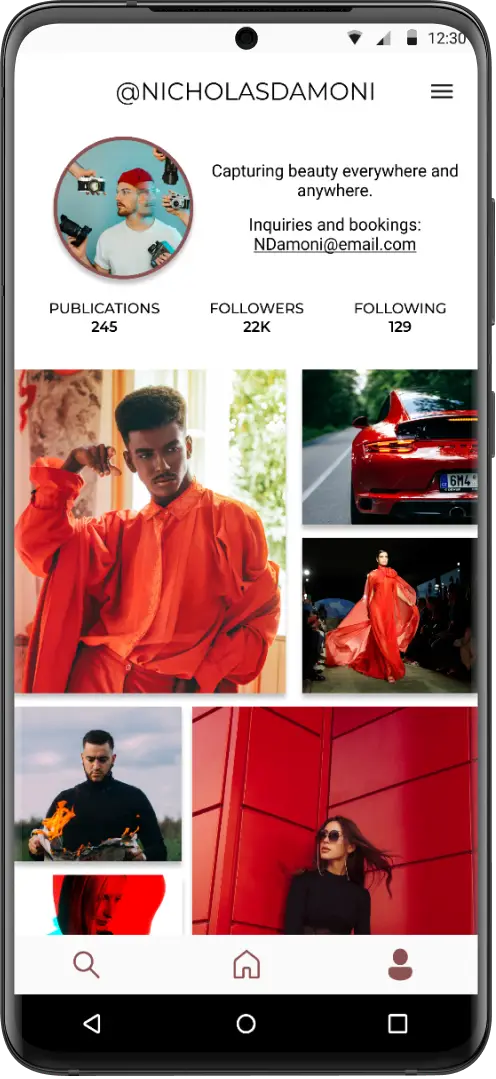 Claimed app screen