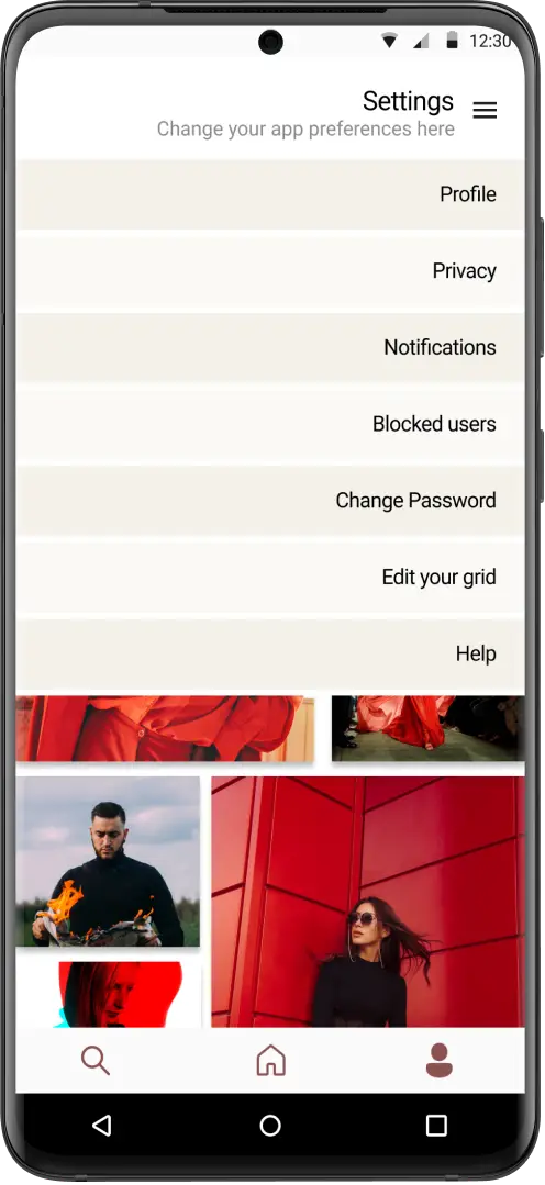 Claimed app screen