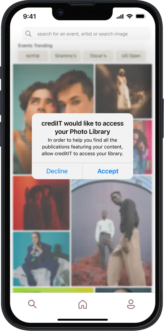 Claimed app screen