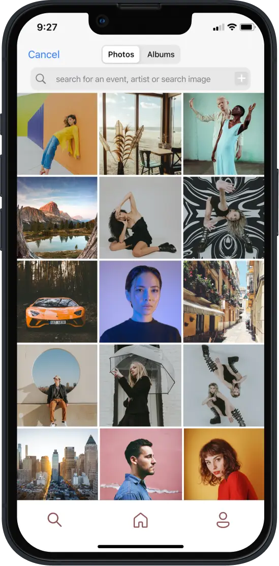 Claimed app screen