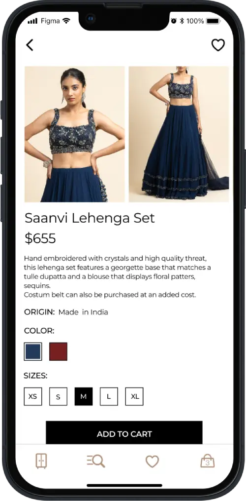 Foreign app screen