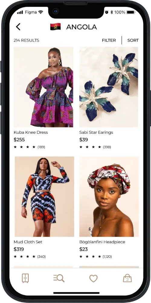 Foreign app screen