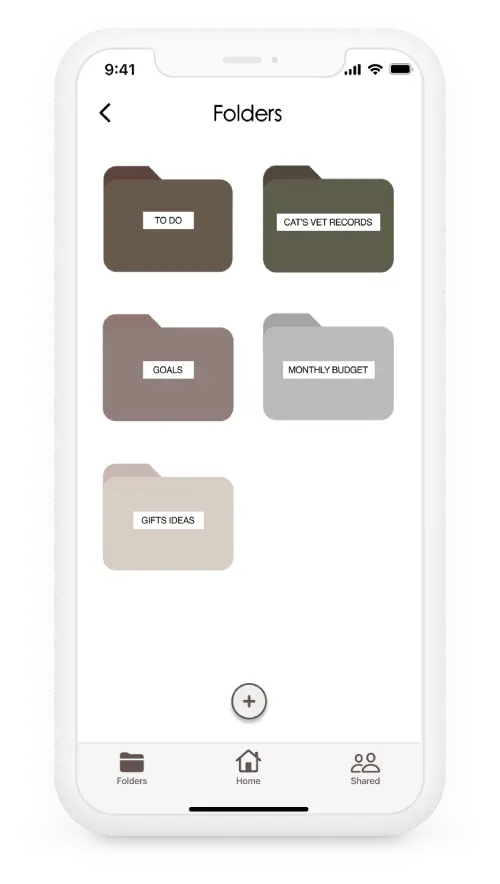 Noted app screen